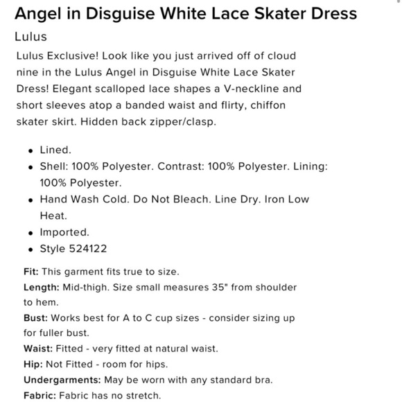 LULUS ANGEL IN DISGUISE FLORAL LACE SHORT SLEEVE CHIFFON SKIRT SKATER DRESS - Picture 3 of 13